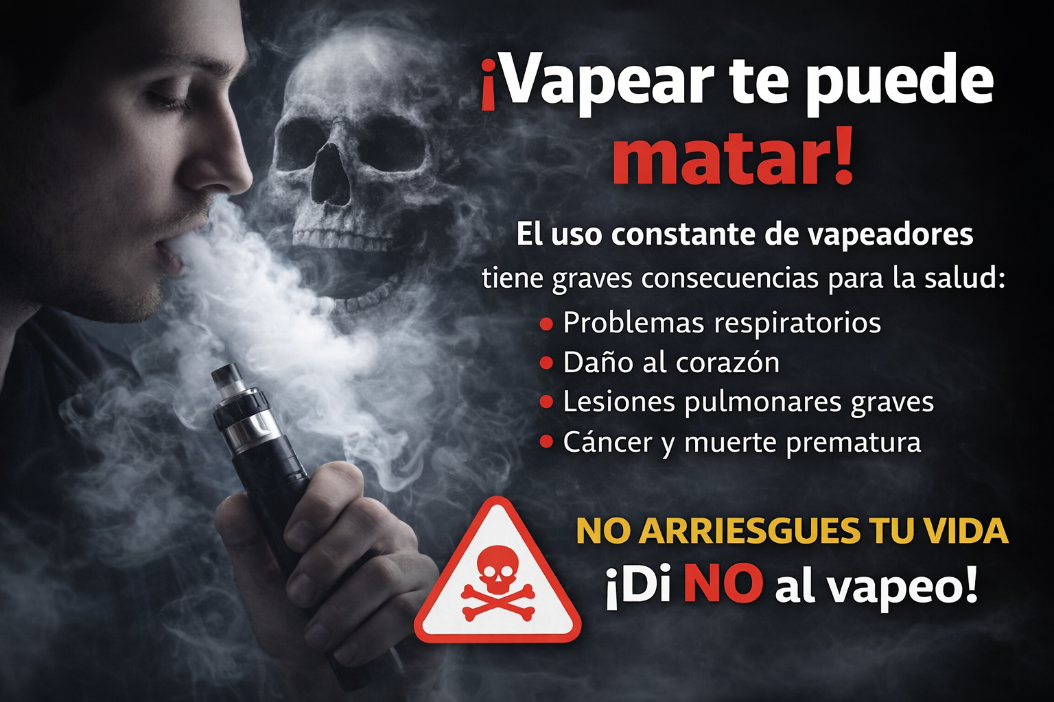 VAPEAR NO ES INOFENSIVO. ES UNA AMENAZA REAL.